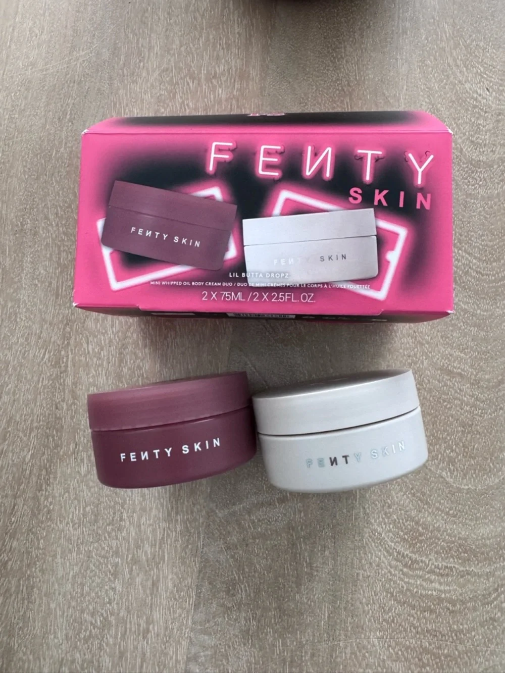 Fenty Skin Lil Butta Dropz Mini Whipped Oil Body Cream Duo Set - Picture 2 of 2